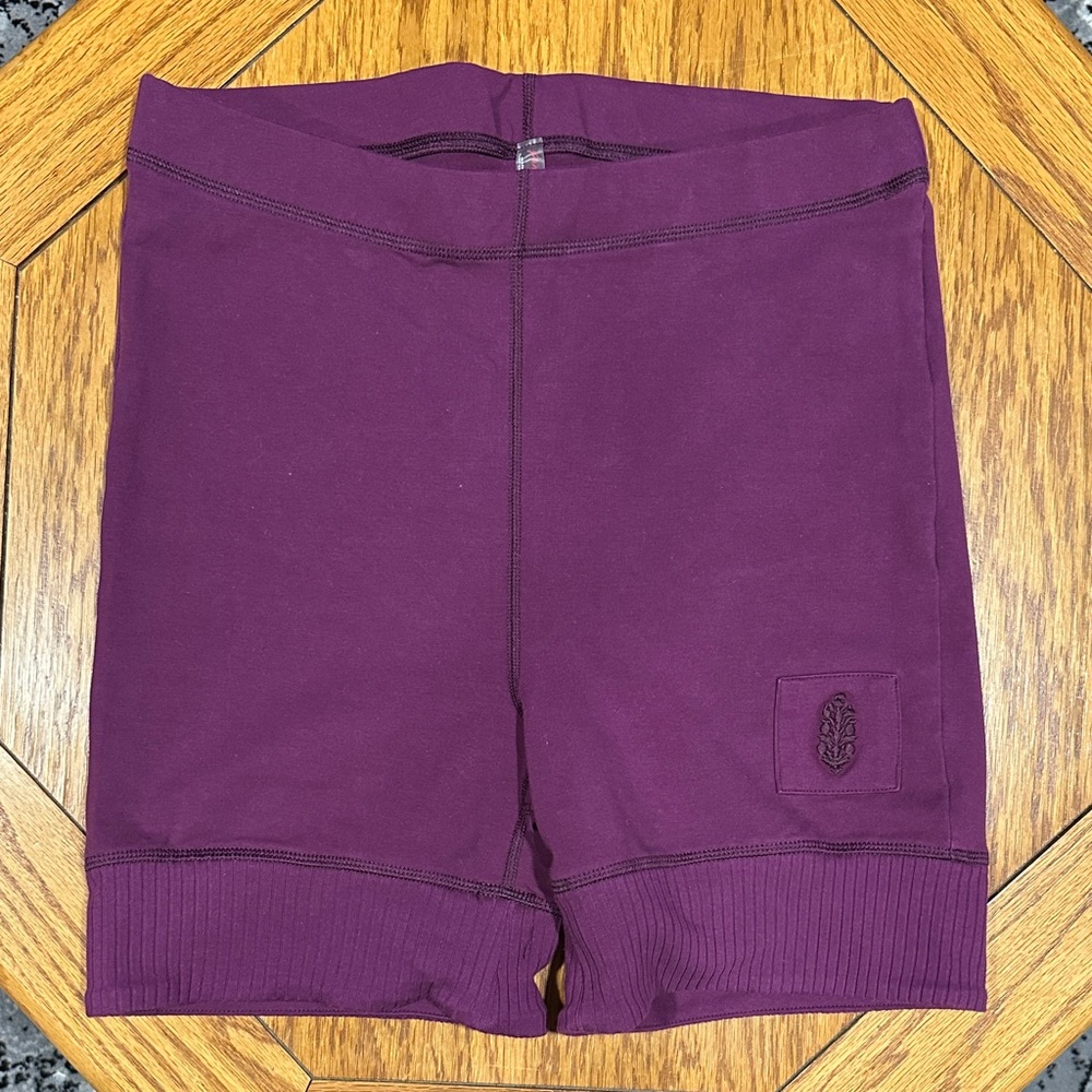 *FP MOVEMENT* Plum High-Rise Biker Athletic Stretch Shorts Size Medium - Picture 2 of 5